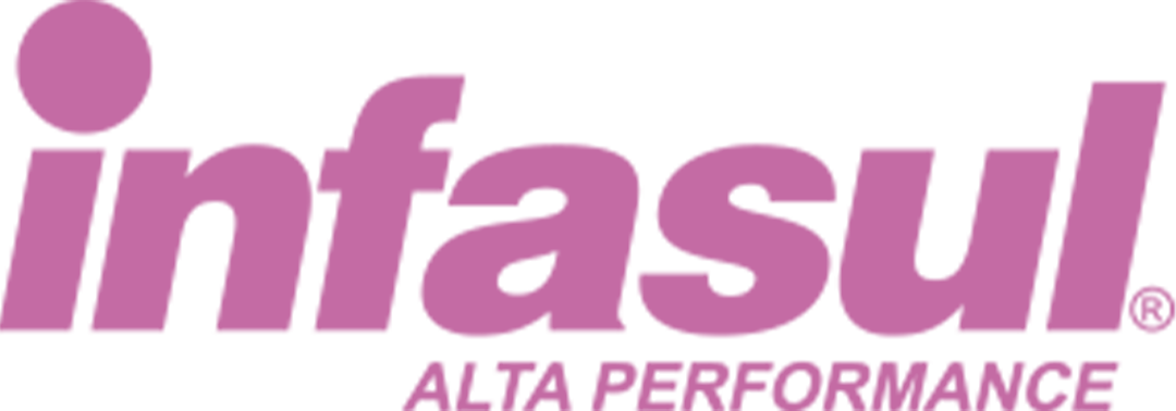 Logo da marca InfaSul em cor rosa