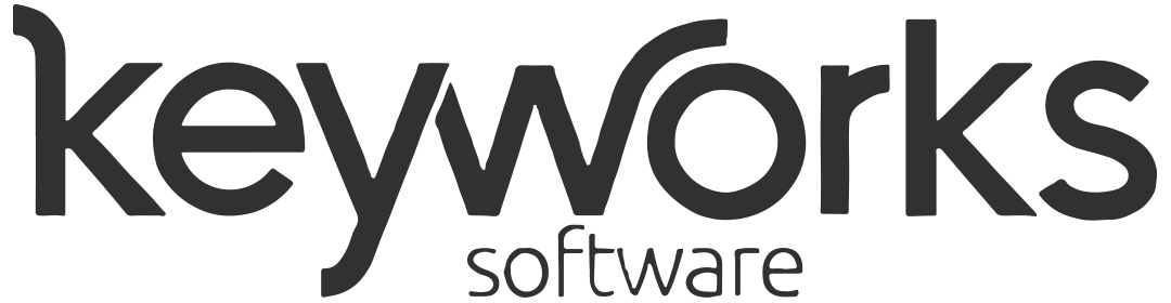 Logo da marca Keyworks em cor preta