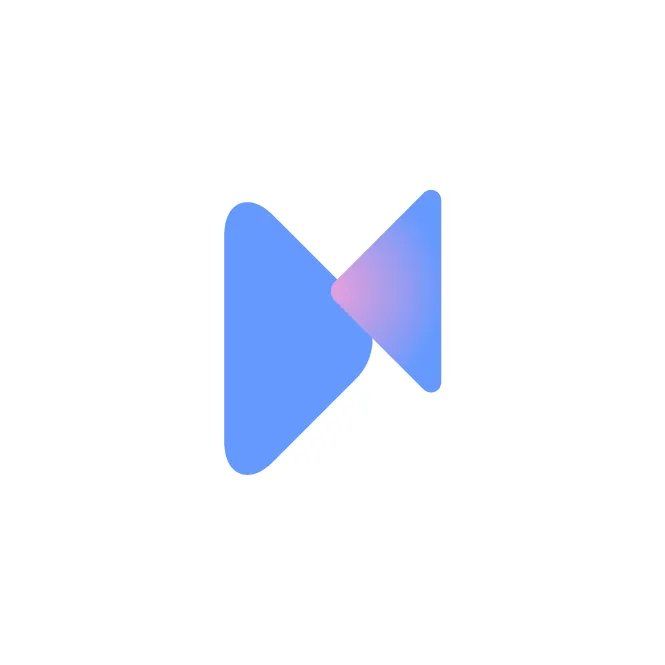 Logo da Metadados em cor azul e fundo branco