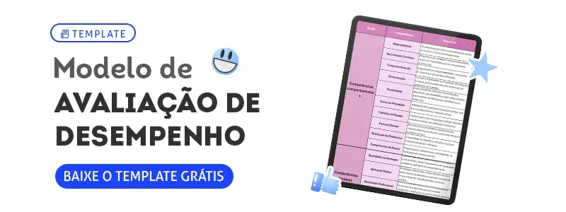 Modelo de avaliação de desempenho. Acesse o template!